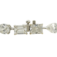 一粒２ct マルチシェイプラボダイヤモンドブレスレット