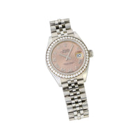 ロレックス　デイトジャスト　レディース　ピンク文字盤　ジュビリー　ROLEX