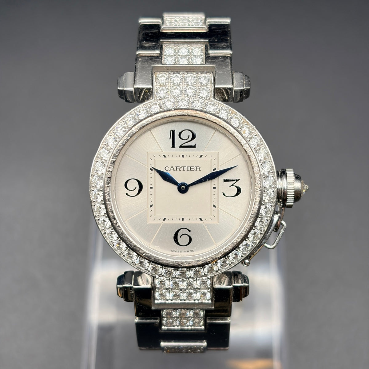 CARTIER カルティエ パシャ 2813 WG ダイヤベゼル