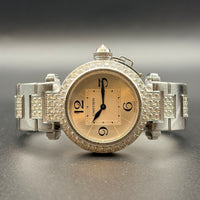 CARTIER カルティエ パシャ 2813 WG ダイヤベゼル