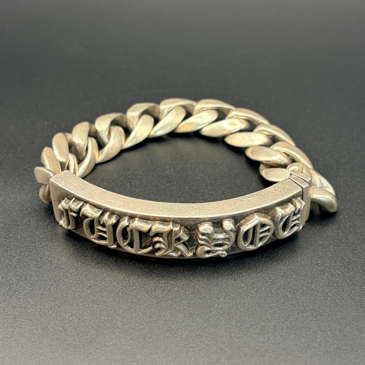 CHROME HEARTS クロムハーツ シルバー925 IDブレスレット