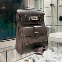 HERMES エルメス アッカド PM トゴー ダークブラウン G刻印 シルバー金具