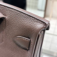 HERMES エルメス アッカド PM トゴー ダークブラウン G刻印 シルバー金具